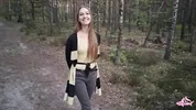 Sexy nymphomaniac in the forest made me cum in her mouth