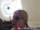 Blonde Kenzi Jo Takes a Cumshot on her Glasses