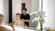 Hot All Natural Blonde Loves Watching Herself Fucked In Mirror - Cas Summer - Luke Cooper