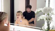 Hot All Natural Blonde Loves Watching Herself Fucked In Mirror - Cas Summer - Luke Cooper