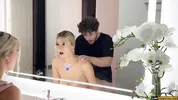 Hot All Natural Blonde Loves Watching Herself Fucked In Mirror - Cas Summer - Luke Cooper