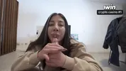 She sees me masturbating badly and gives me a hand my stepsister is the best