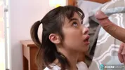 Asia fucks a guy twice her age and gets a creampie
