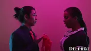 Delphine Films- Sexy Maid Kira Noir Knows How To Please Her Customers