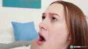 Redhead Harley Love's Eyes Roll Back as She Gets Fucked Hard by an Older Man