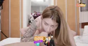 Challenge: Who can cum faster? A real couple competes in the 69 position