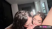 The best deep throat THREESOME with 2 18yo LATIN girls