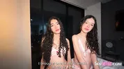 The best deep throat THREESOME with 2 18yo LATIN girls