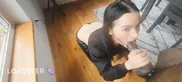 FACIAL BLAST My friends mom sucked out two nuts and jerks a huge nut on her face