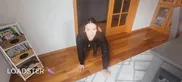 FACIAL BLAST My friends mom sucked out two nuts and jerks a huge nut on her face