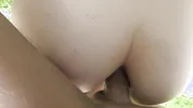 Cum in mouth of a busty pervert on a skyscraper ! Anal fuck
