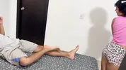 My stepsister had sex with me over the phone.