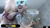 Kinky & Curvy Party Girls Zuzu Sweet & Lady Gang Blindfolded Foursome – All Group Sex 4K