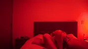 After office with my coworker - she rides me and moans a lot