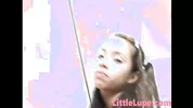 Little Lupe with small tits Solo Fingering