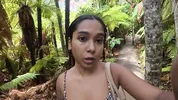Petite Desi Mia Z masturbates on a hike in NZ