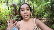 Petite Desi Mia Z masturbates on a hike in NZ