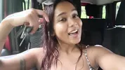Petite Desi Mia Z masturbates on a hike in NZ