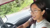 Petite Desi Mia Z masturbates on a hike in NZ