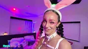 Rave Beauty Christina Sage Gets Messy In A Neon Bunny Hookup!