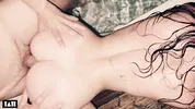 intense threesome BBG sex with hot young real couple - little arden first ever spitroast