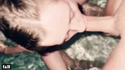intense threesome BBG sex with hot young real couple - little arden first ever spitroast