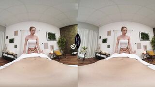 Blonde Masseuse Fucked by Stranger - Big Tits Horny Girl Footjob Massage