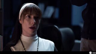 Freeze Porn for Atheists - Redhead Nun Time Stop Facefucked with Cum in Mouth