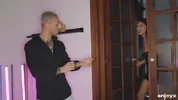 One guy is not enough for perverted Jadilica, this babe needs at least two hard cocks