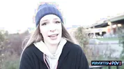 Horny jogger needs help warming up