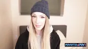 Horny jogger needs help warming up