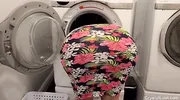 Big Ass Stepmom fucks her porn addict Stepson In The Laundry Room