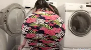 Big Ass Stepmom fucks her porn addict Stepson In The Laundry Room