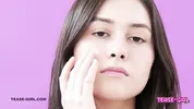 Cute Teen Brunette goes to interview & cums HARD