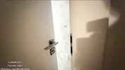 Spy my Roommate and Fuck on Washing Machine - BIG Cumshot on her Face