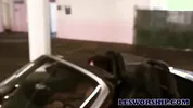 Rich Heiress Gets Licked In A Parking Lot