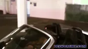 Rich Heiress Gets Licked In A Parking Lot