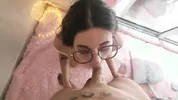 The stepsister couldn't resist the sight of a hard dick