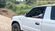 Big-assed Colombian needs hydration and her neighbor fills her mouth with semen - DanielaAndrea