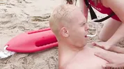 Sexy Hitchhiker Spitroasted By Bi Hunk Couple - Biphoria