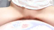 POV missionary with cutie in pink panties | Shaking Orgasm