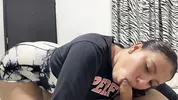 Mi neighbor goes through her dose of milk before going to the gym