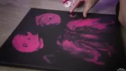 Painting and masturbating - Bella Hentaigirl