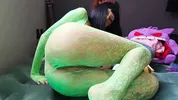 Alien Girl! Drooling, squirting and fucking my alien pussy a lot