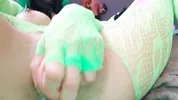 Alien Girl! Drooling, squirting and fucking my alien pussy a lot