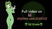 Alien Girl! Drooling, squirting and fucking my alien pussy a lot