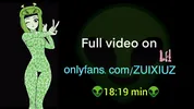 Alien Girl! Drooling, squirting and fucking my alien pussy a lot