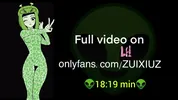 Alien Girl! Drooling, squirting and fucking my alien pussy a lot