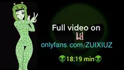 Alien Girl! Drooling, squirting and fucking my alien pussy a lot