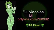 Alien Girl! Drooling, squirting and fucking my alien pussy a lot